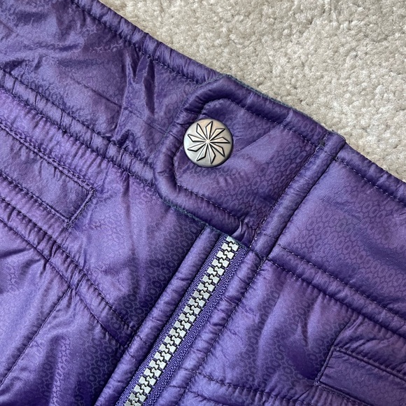 Athleta Deep Purple Mini Skirt Toasty Buns quilted skirt 929628 Size 6 - Picture 5 of 5